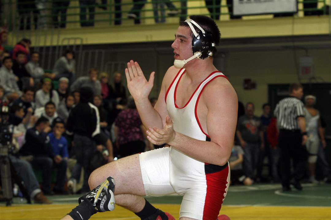 Wauseon-wrestler-Zane-Krall-celebrates-his-win-over-Jared-Gray-of-Clay