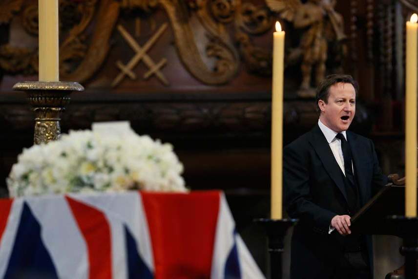 Britain-Thatcher-Funeral-cameron-reading-1