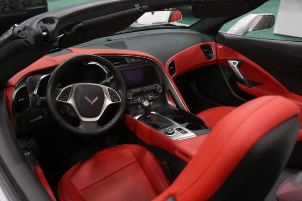 A-2014-Chevrolet-Corvette-replete-with-a-red-interior