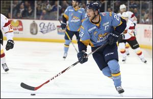 Walleye captain Alden Hirschfeld is not part of the Toledo Walleye playoff roster and will not rejoin the team this season after suffering a knee injury in November.