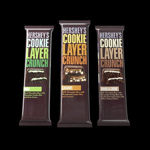 Hershey’s Cookie Layer Crunch bars are among the lighter treats that company leaders herald as the firm’s future.