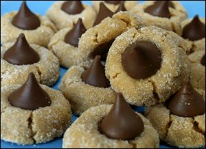 Freda Smith's Peanut Butter Blossom cookies.
