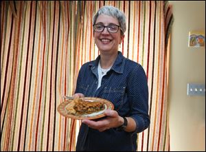 Suzanne Conrad, who won the $1 million grand prize in the Pillsbury Bake-Off in 2004 for her Oats and Honey Granola Pie, at her home in Findlay.