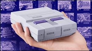 The Super Nintendo Entertainment System Classic console.