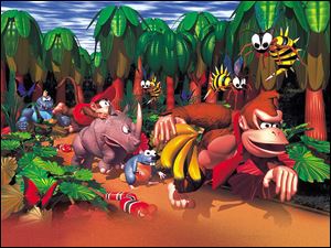 Game art for ‘Donkey Kong Country.’