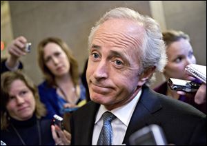 In part of a Twitter back-and-forth with President Donald Trump, Republican Sen. Bob Corker likened Trump's White House to an 