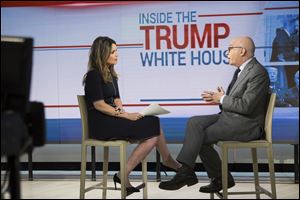Savannah Guthrie interviews Michael Wolff on the “Today Show”  in New York about his book, “Fire and Fury.”