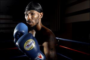 Robert Easter, Jr., is photographed at Glass City Boxing Gym in Toledo. The South Toledo native is 20-0 in his professional career heading into his next fight.
