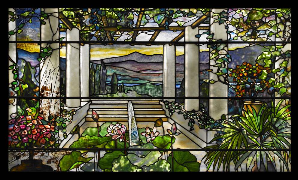 09-Tiffany-Studios-Garden-landscape-window-1900-1910-Photograph-by-John-Faier-Driehaus-Museum-2013-jpg