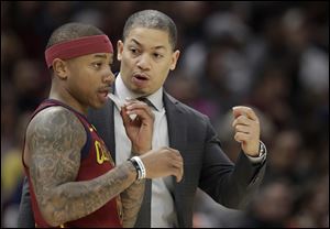 Guard Isaiah Thomas was among those leaving Cleveland in a frenzy of trades Thursday.