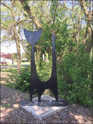 'Sculpture in the Village 2018' opens Saturday at Williams Park in Gibsonburg, Ohio. The show features 33 pieces, including 'Abstract Cat' by Tom Zitzelburger.
