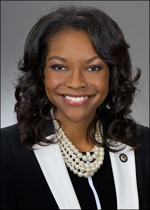 Ohio Rep. Emilia Sykes (D., Akron) says she and other black legislators have been subjected to extra scrutinty from Statehouse security.