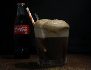 Rum and Coke Float